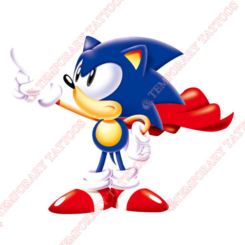 Sonic the Hedgehog Customize Temporary Tattoos Stickers NO.5324